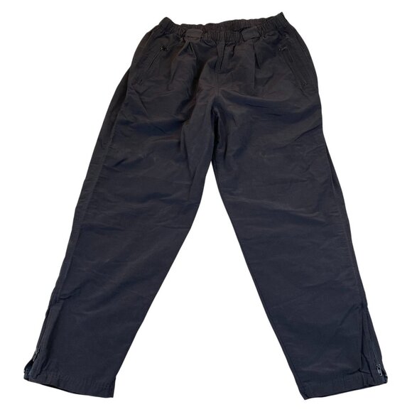 L.L. Bean Mens Athletic Pants 31 Straight Ankle Zip Outdoor Hiking Casual Black - Picture 1 of 9
